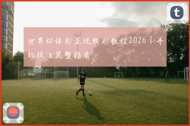 世界杯体彩正规购彩教程2026｜手机投注完整指南